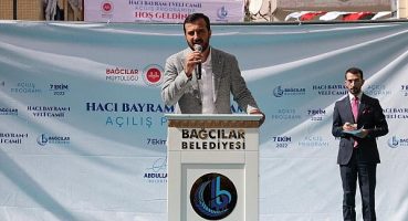 Bağcılar’da Hacı Bayram-ı Veli Camii ibadete açıldı