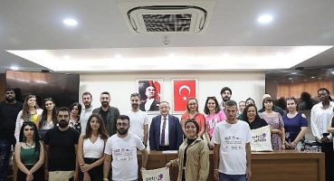 Erasmus öğrencilerinden Antalya Büyükşehir’e ziyaret