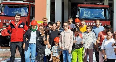 Özel çocuklardan Büyükşehir İtfaiyesine ziyaret