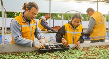Aydın Büyükşehir Belediyesi Aydın’ı Renklendiren Çiçekleri Kendi Üretiyor