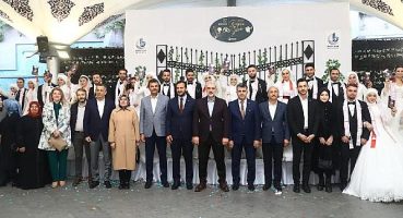 Bağcılar’da 15 çift, toplu düğünle mutluluğa adım attı