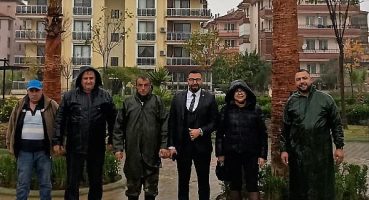 Eğitim Şehitleri Parkı’ndaki palmiyeler için örnek duyarlılık