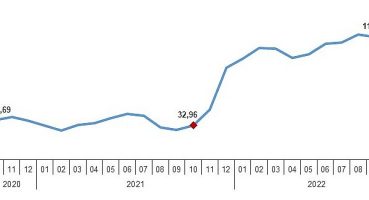 TÜİK: Yurt Dışı Üretici Fiyat Endeksi (YD-ÜFE) yıllık yüzde 103,79, aylık yüzde 1,34 arttı