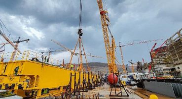 Akkuyu NGS’nin 1’inci Ünı̇tesı̇ne Ait Türbin Binasında İlk Köprülü Vı̇ncı̇n Montajına Başlandı