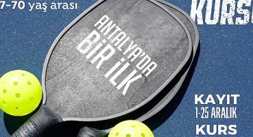 Antalya Büyükşehir Belediyesi Pickleball kursu düzenleyecek