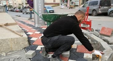 Gebze Topal Ağa Osman Caddesi’ne kilim desen parke ve kaldırım
