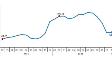 TÜİK: Yurt Dışı Üretici Fiyat Endeksi (YD-ÜFE) yıllık %48,13, aylık %0,42 arttı