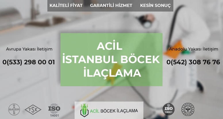 İstanbul Acil Böcek İlaçlama Firmaları
