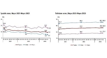Mevsim etkisinden arındırılmış işsizlik oranı yüzde 9,5 seviyesinde gerçekleşti