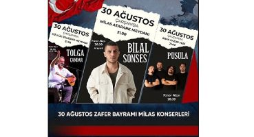 30 Ağustos Zafer Bayramı'nda 3 farklı noktada 3 konser