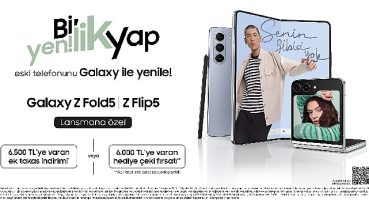 Samsung, Galaxy Z Flip5 ve Galaxy Z Fold5 için 6500 TL'ye varan takas veya 6000 TL'ye varan hediye çeki fırsatı sunuyor