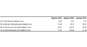 Yurt İçi Üretici Fiyat Endeksi (Yİ-ÜFE) yıllık yüzde 49,41, aylık yüzde 5,89 arttı