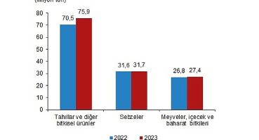 Bitkisel Üretim 2.Tahmini, 2023