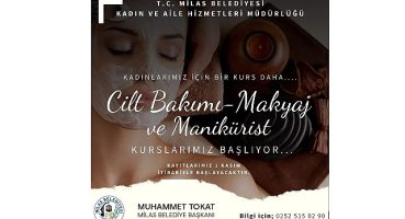 Milas Belediyesi'nden kadınlar için bir kurs daha…