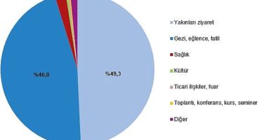 Yurt içinde ikamet eden 19 milyon 467 bin kişi seyahate çıktı