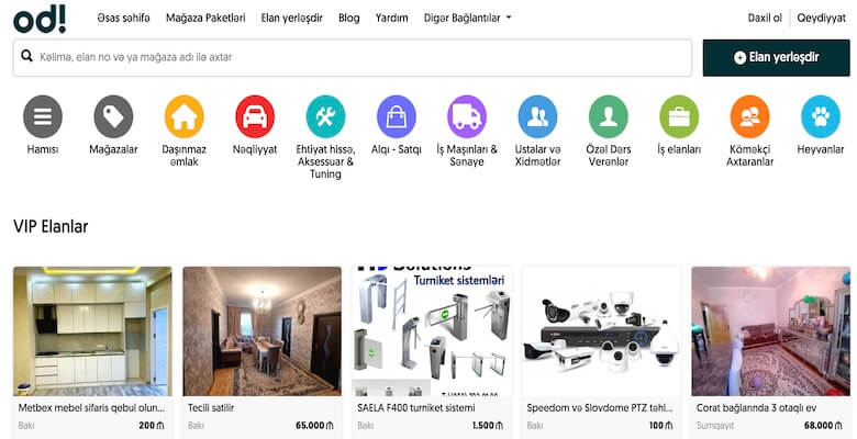 Bakı və Azərbaycanda Pulsuz Elanlar: Avtomobillər, Ev və Ofis, İş və Əlavələr